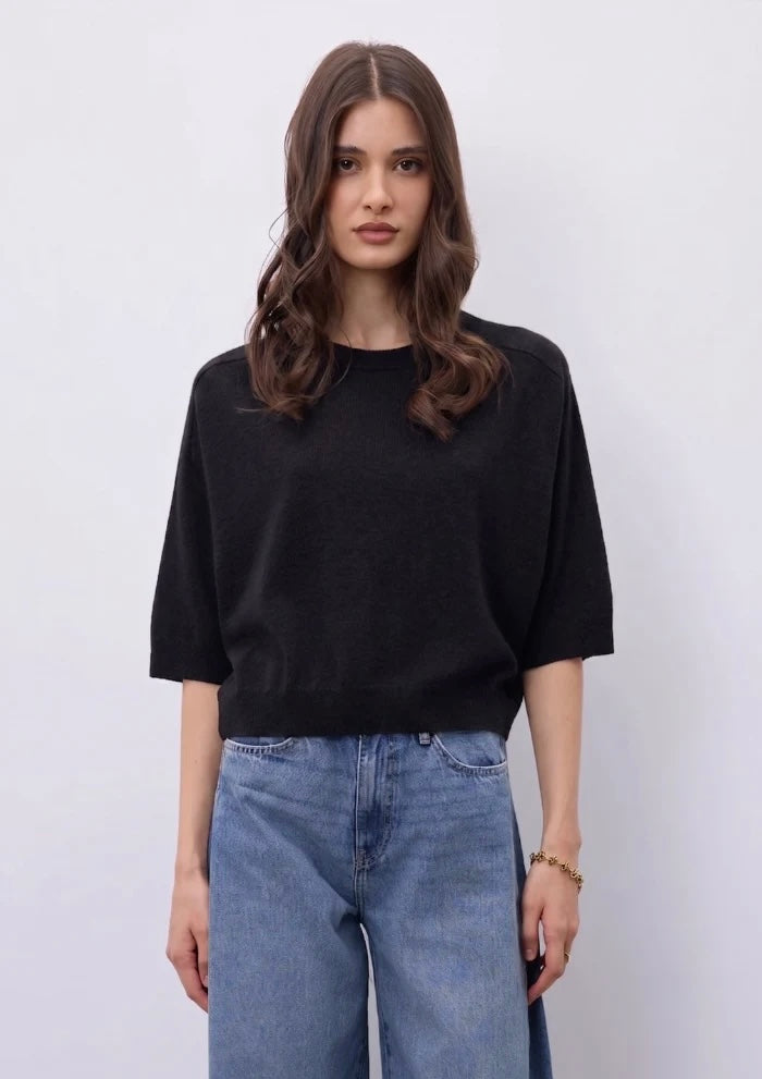 Notshy Cashmere Lilou top, Sort