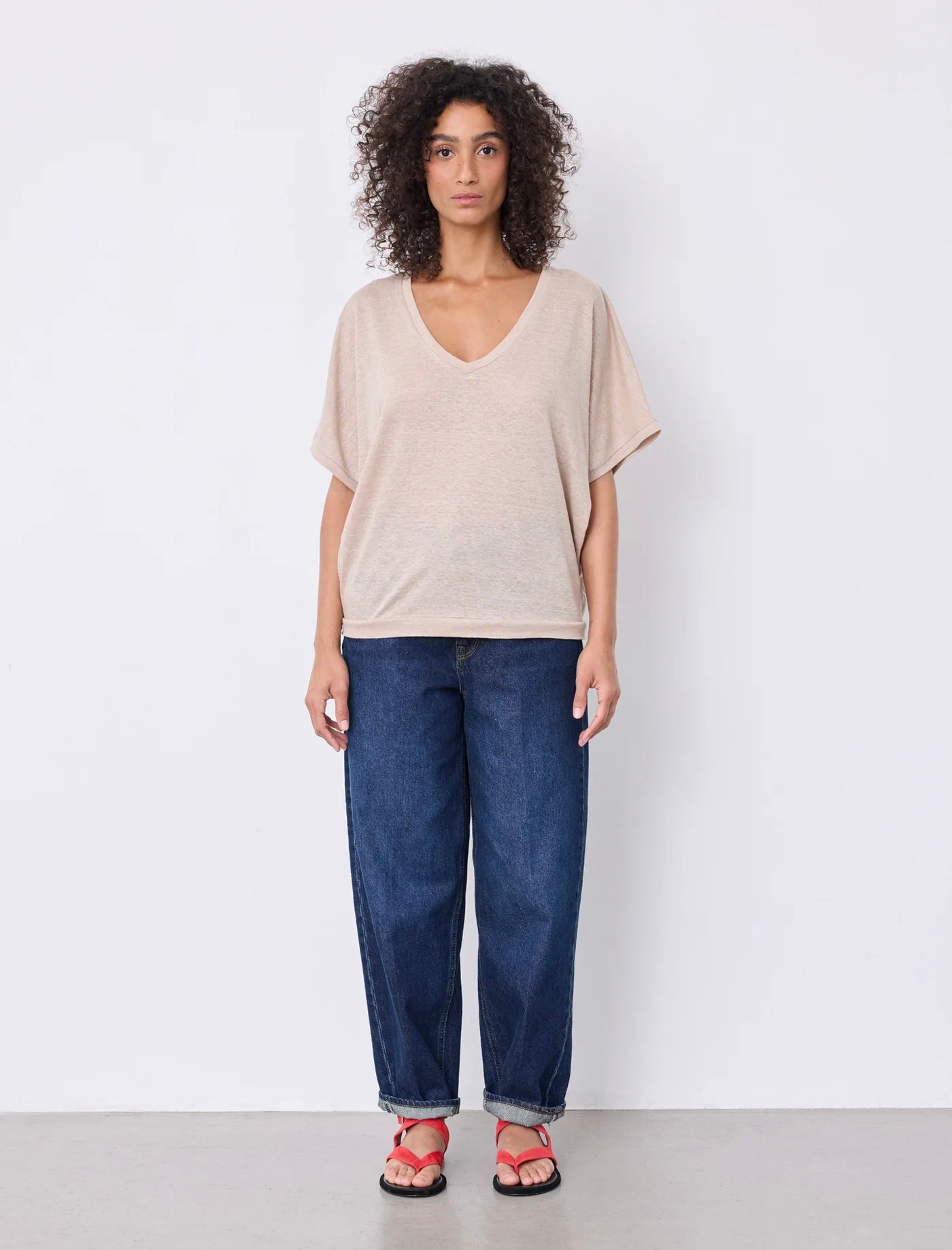 Notshy Cashmere Sophia tshirt, Beige