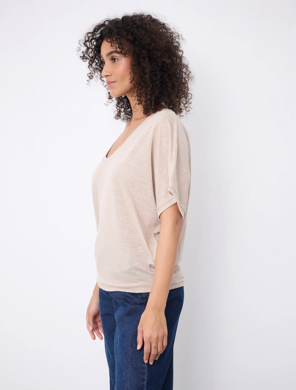 Notshy Cashmere Sophia tshirt, Beige