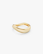 Philippa Studios Wave ring, forgylt gull