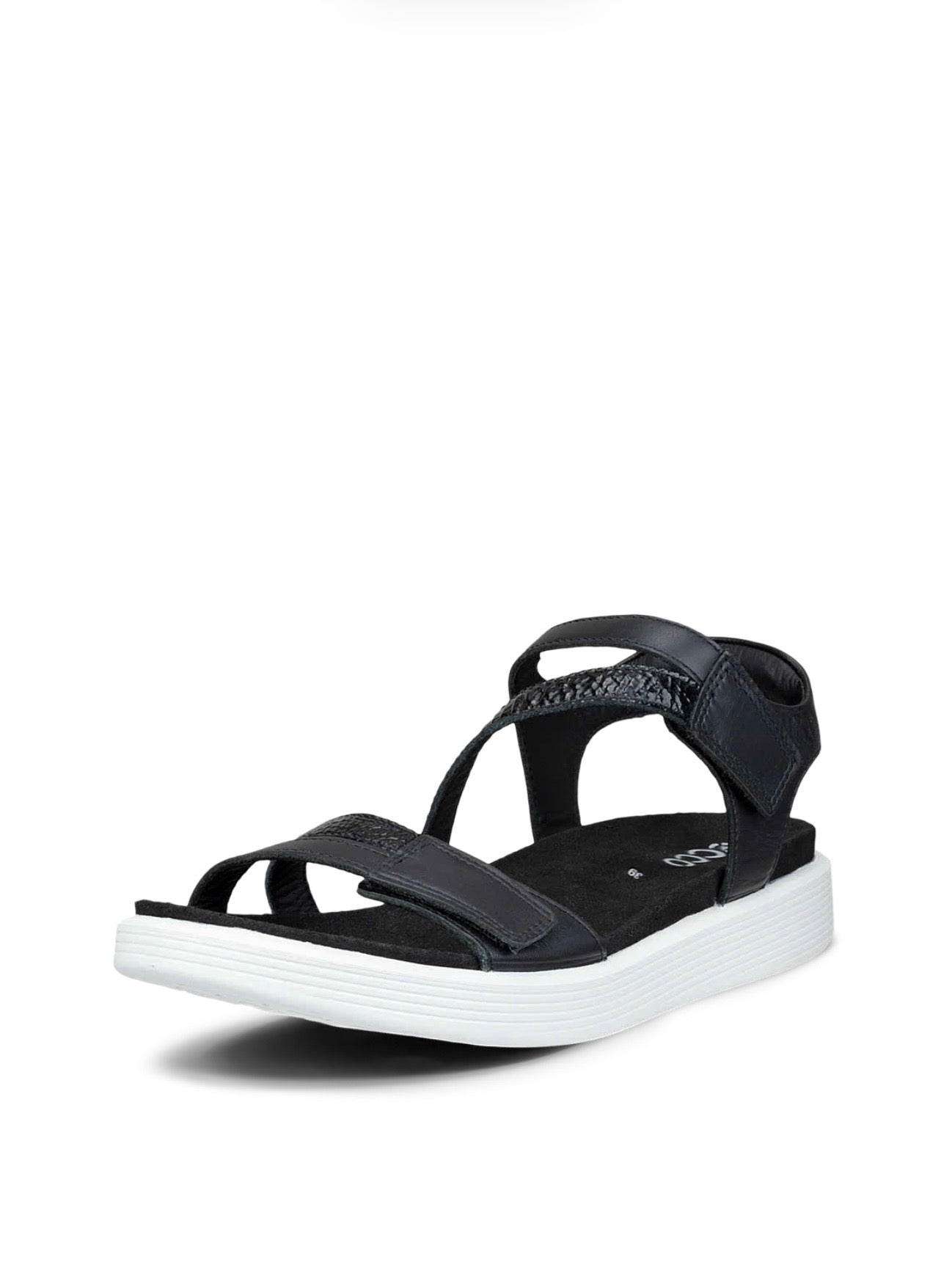 ECCO Soft sandal D, Sort