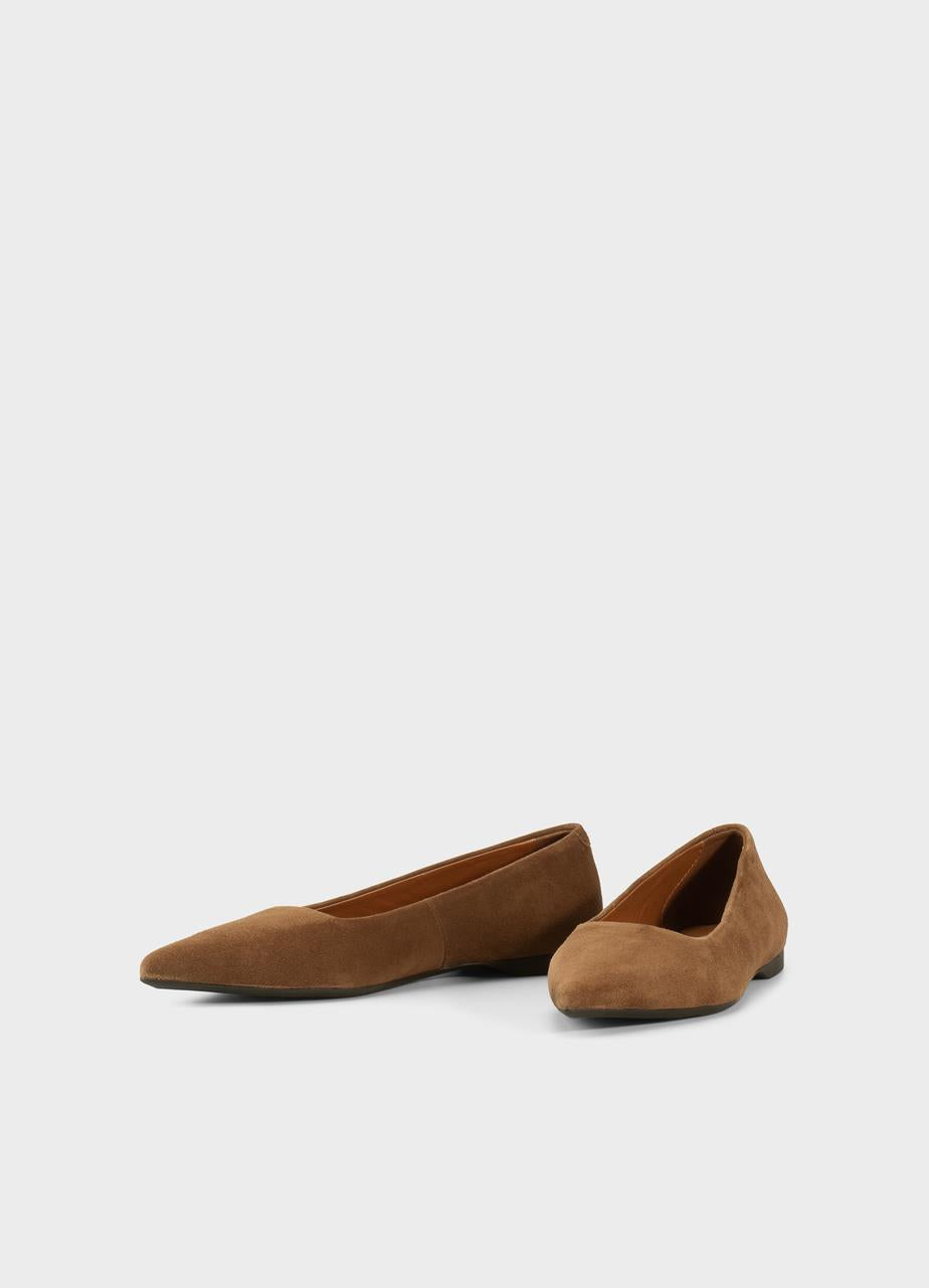 Vagabond Hermine ballerina, cocoa brown