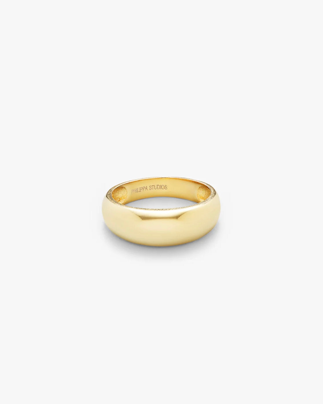 Philippa Studios Dome ring, forgylt gull