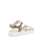 ECCO Soft Sandal D, Foil/python