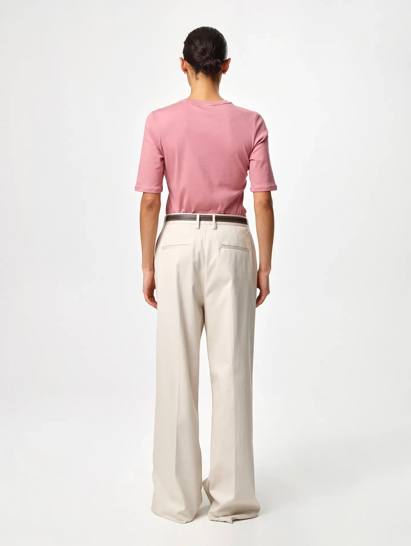 Julie Josephine Marianne rib tee, Rosy Pink