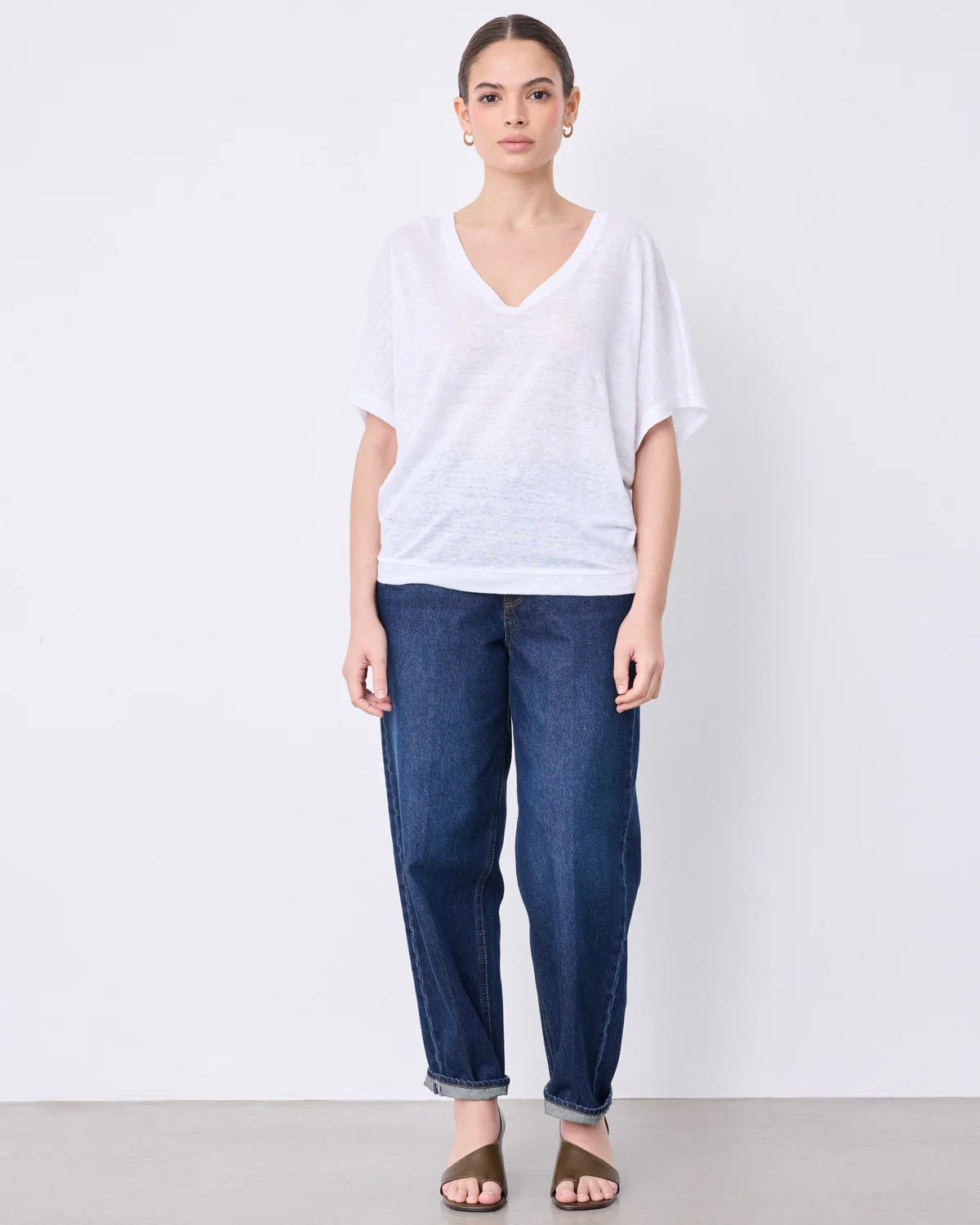 Notshy Cashmere Sophia tshirt, Hvit