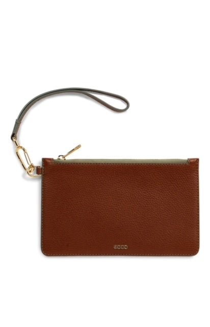 ECCO Wristlet Pebbled, Wet Almond