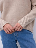 Notshy Cashmere Elisa sweater, sand