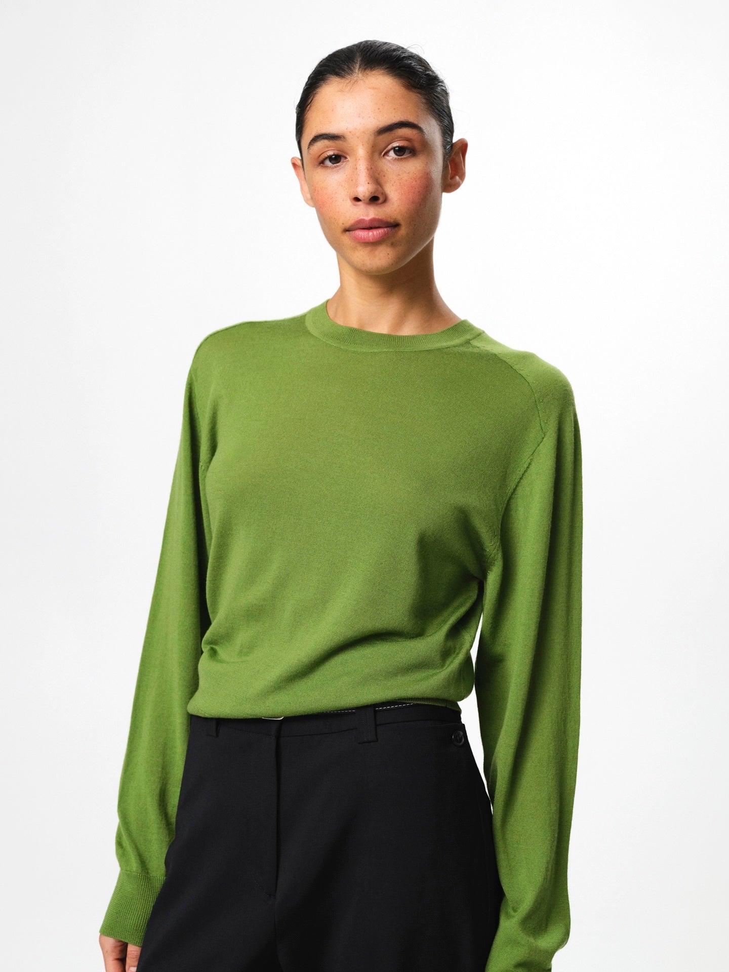 Julie Josephine Hanne sweather, tulip green