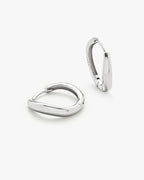 Philippa Studios Wave Hoops Large, sølv