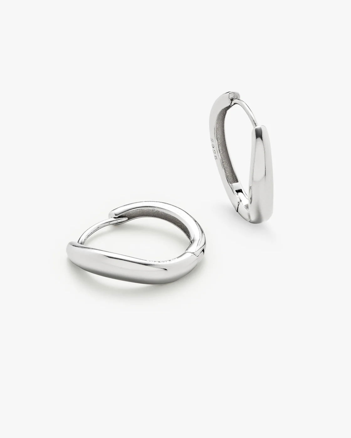 Philippa Studios Wave Hoops Large, sølv