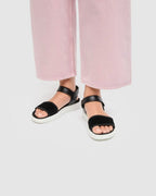 ECCO Soft sandal D 2, Sort