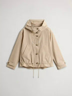 Woolrich Short urban touch parka, white pepper