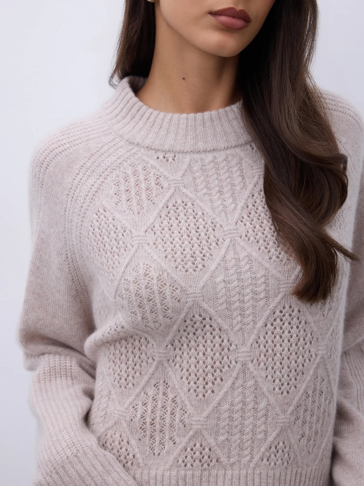 Notshy Cashmere Cicely sweater, sand