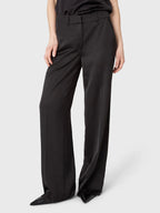 Marville Road The Ingrid Satin Trousers, sort