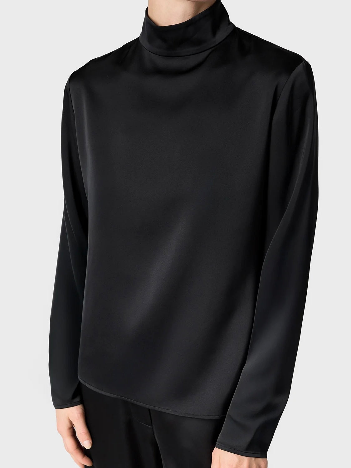 Marville Road The Sophia satin blouse, sort