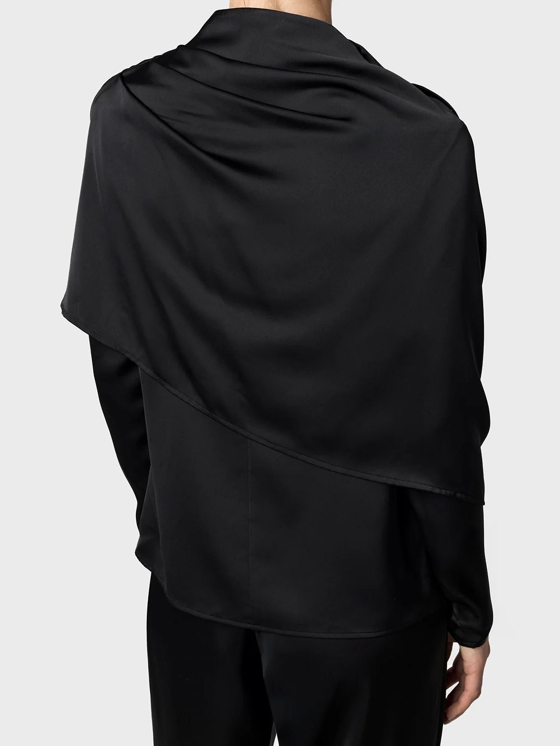 Marville Road The Sophia satin blouse, sort