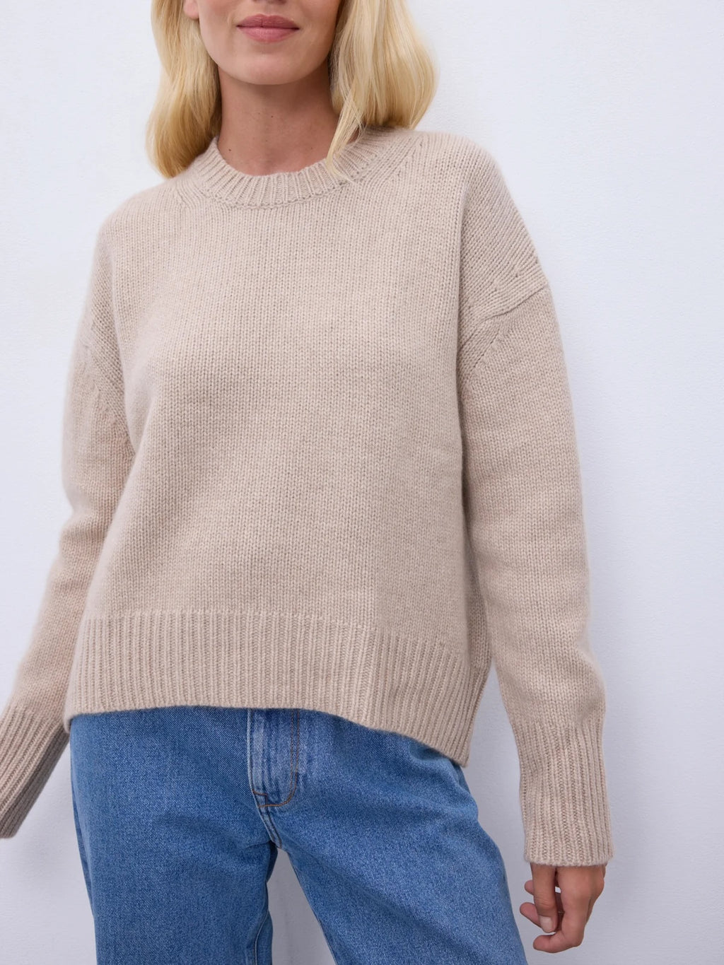 Notshy Cashmere Elisa sweater, sand