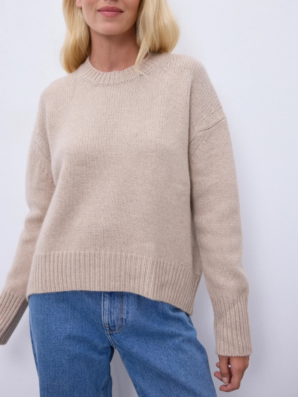 Notshy Cashmere Elisa sweater, sand