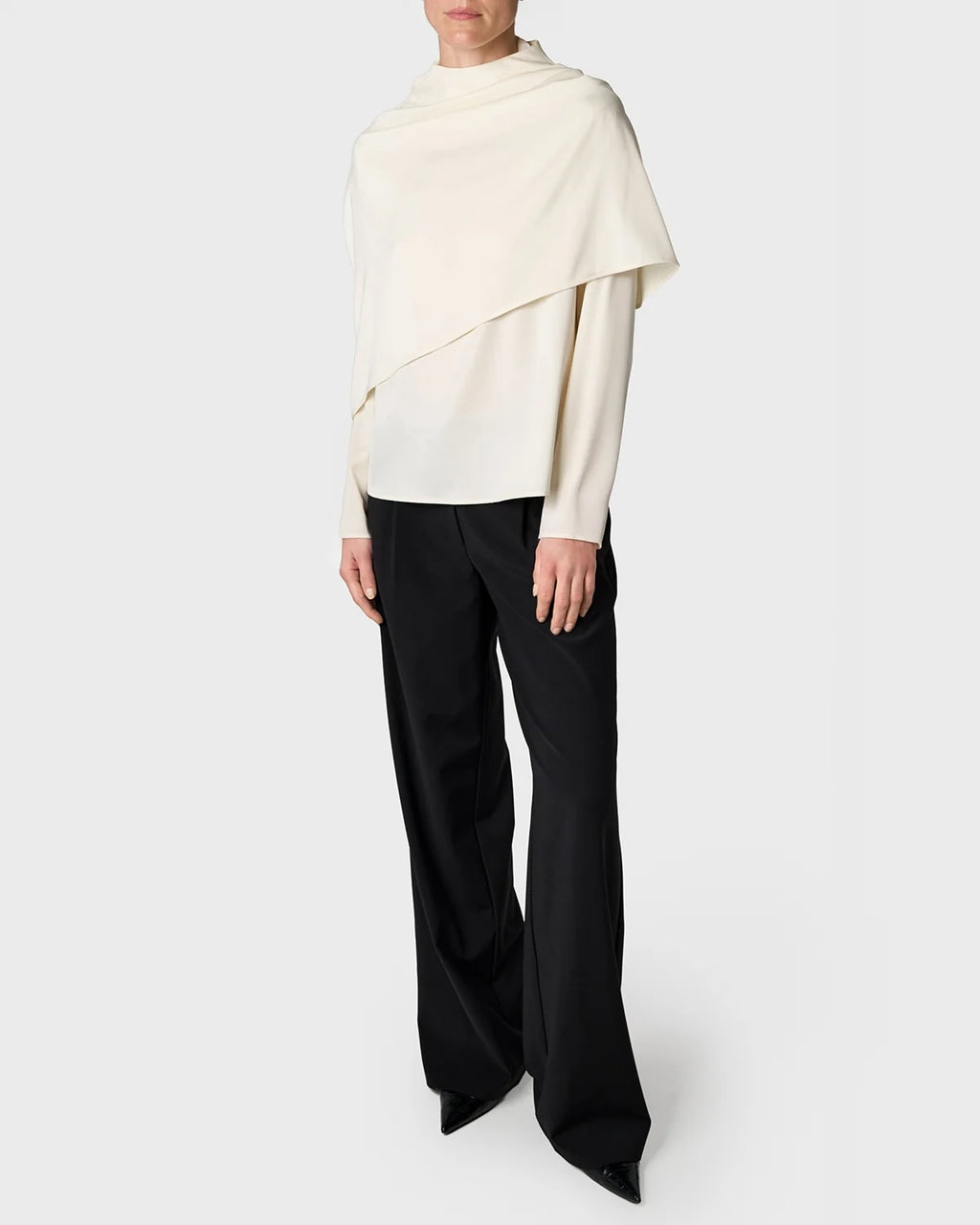 Marville Road The Sophia satin blouse, creme