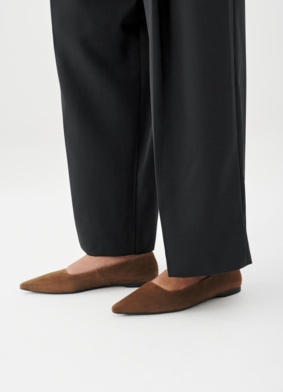 Vagabond Hermine ballerina, cocoa brown