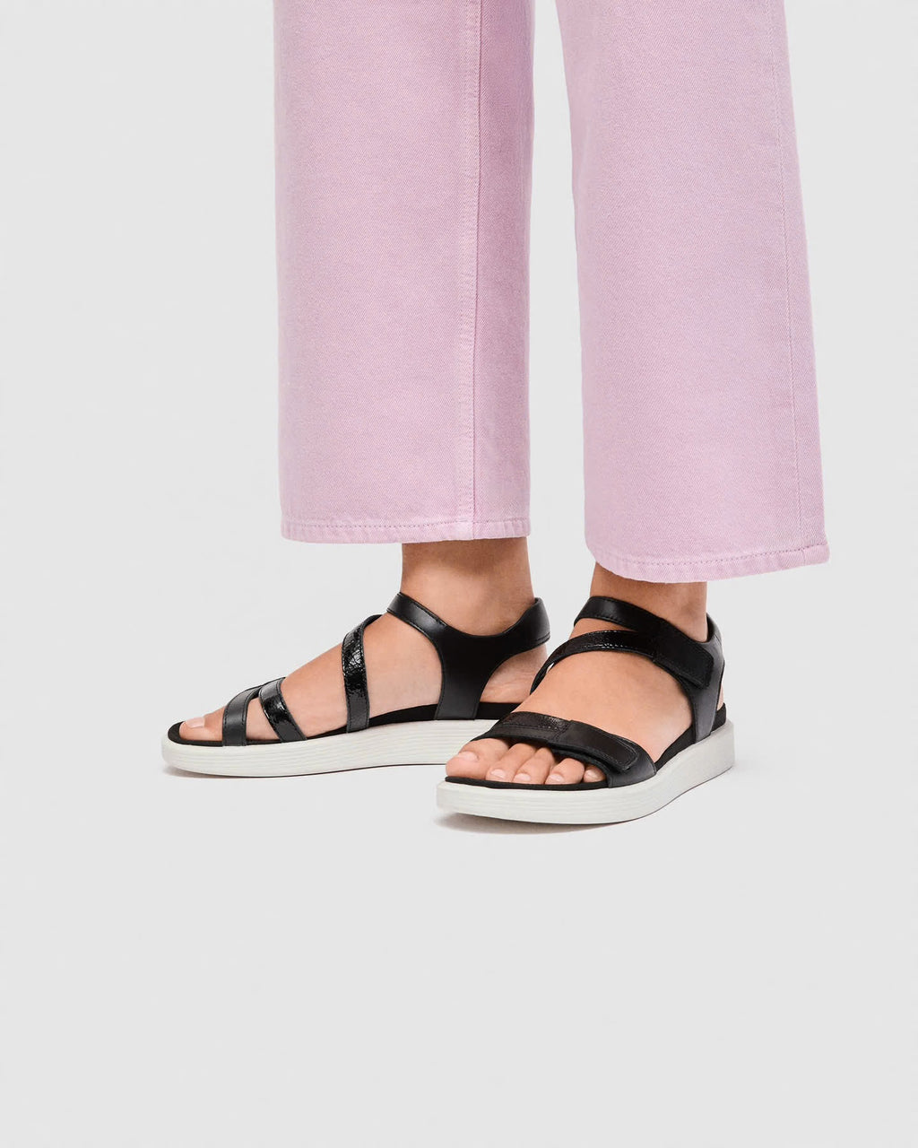 ECCO Soft sandal D, Sort