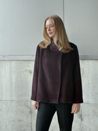 Natura Cashmere Anna Coat Alpaca, bordeux