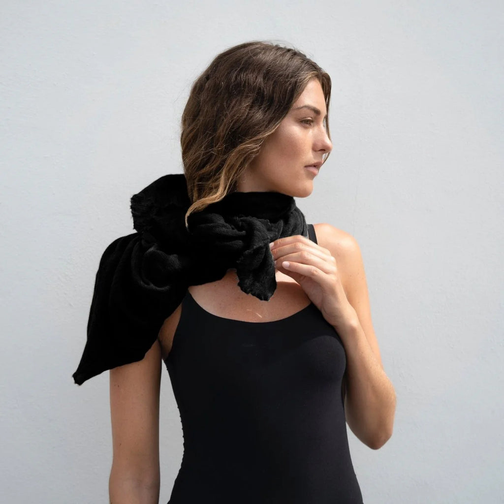 Natura Cashmere Cortina Lux, svart -2000